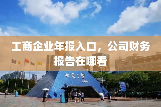 工商企业年报入口，公司财务报告在哪看